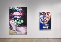 Left to right: Marilyn Minter, Glazed, 2006, Courtesy of the collection of Jeanne Greenberg Rohatyn and Nicolas Rohatyn; Wangechi Gold 4, 2009, Courtesy of the artist and Salon 94, New York.