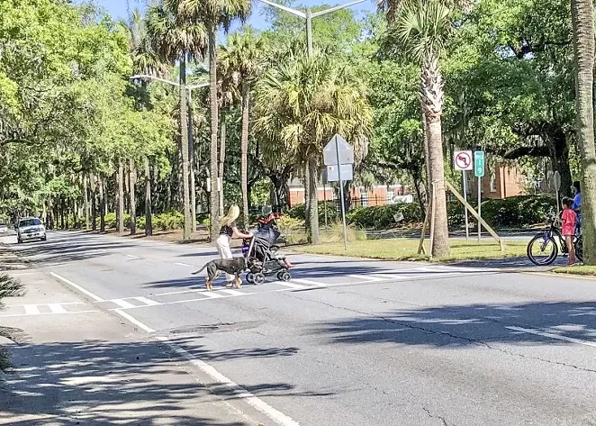 During the pandemic, crossing Victory Drive was probably safer and easier than it had been in decades, due to reduced traffic. Now, with speeding vehicles returning to Victory Drive in increasing numbers, people must once again scramble to get across. Not every aspect of returning to “normal” is desirable.