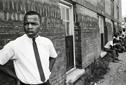 "John Lewis, Clarksdale Miss" by Steve Schapiro, 1963. Copyright of the artist and courtesy of Laney Contemporary, Savannah, and Jackson Fine Art, Atlanta.