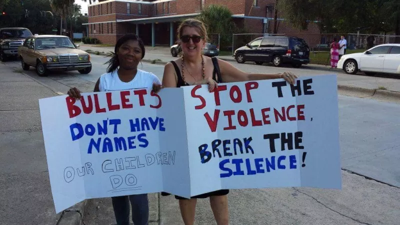 Representatives from Solidarity in Savannah have committed to responding to each shooting with support for the residents of affected neighborhoods. They have been busy: There has been an incident of gun violence almost every day since Aug. 7. - PHOTO COURTESY OF SOLIDARITY IN SAVANNAH