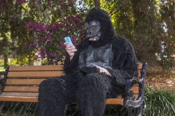 In this file shot from a previous edition of the Parade, BJ Love sees what email looks like through the eyes of a gorilla. - BOB JONES
