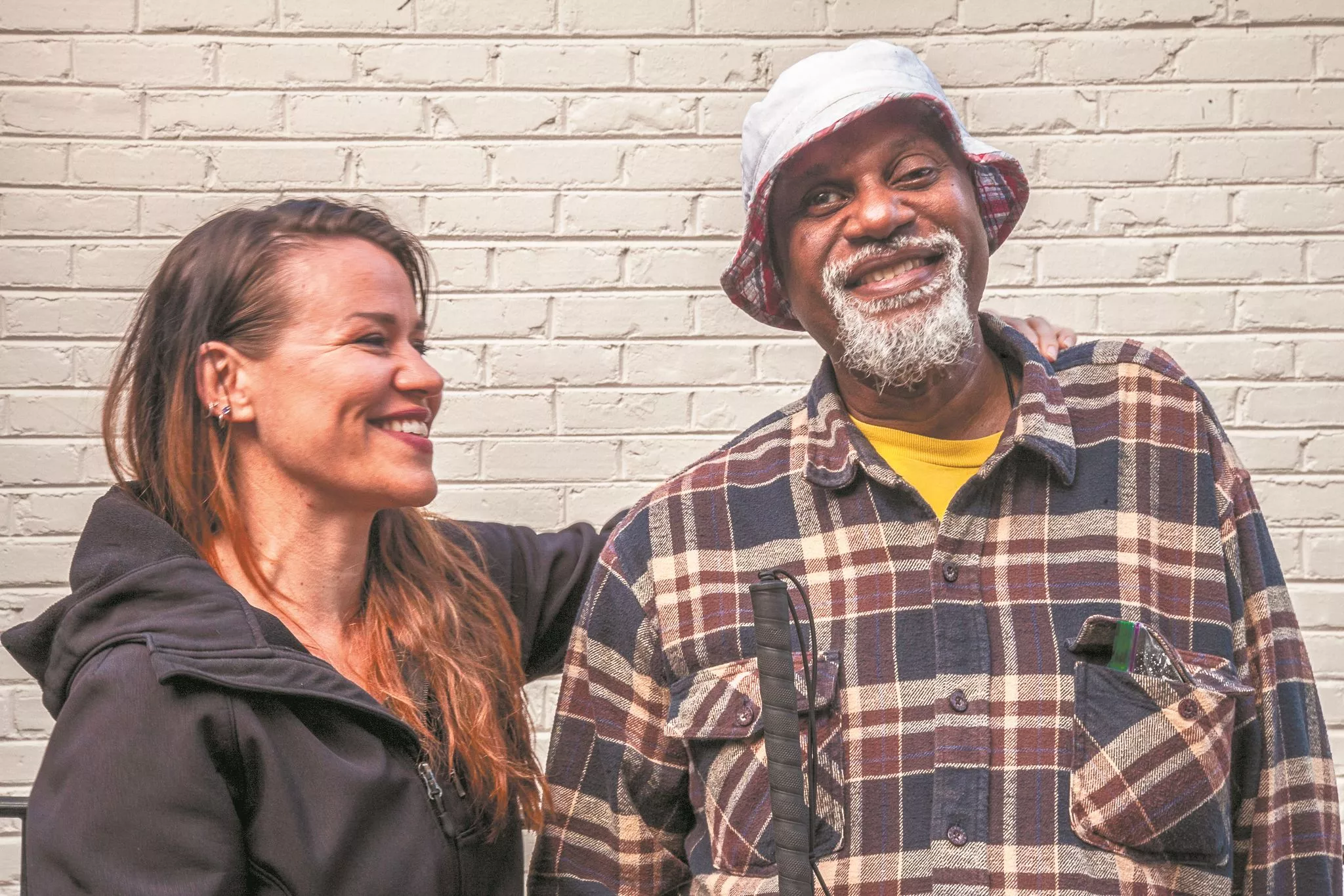 Art facilitator Autumn Gary (l.) helped Dale Walker tap into his artistic side through classes at the Savannah Center for Blind and Low Vision. - PHOTO BY JON WAITS