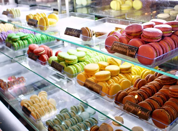 At Marché de Macarons, customers can find a collection of macarons sporting vibrant colors with playful flavors.