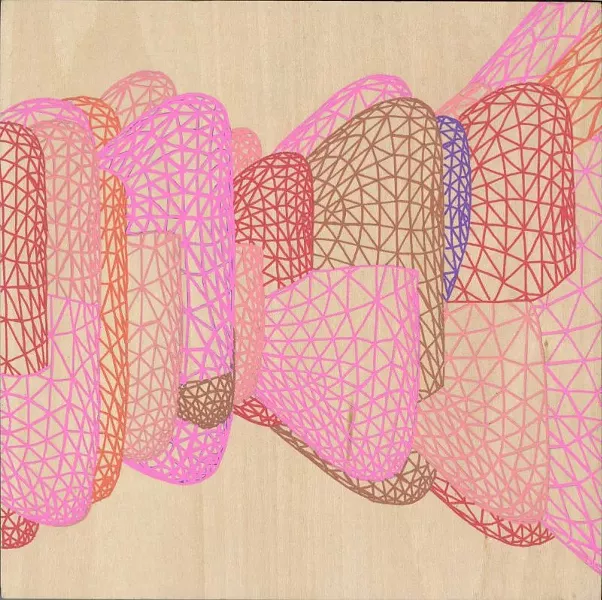 "Text Series: Pink Roy Moment 2" by Heather Szatmary