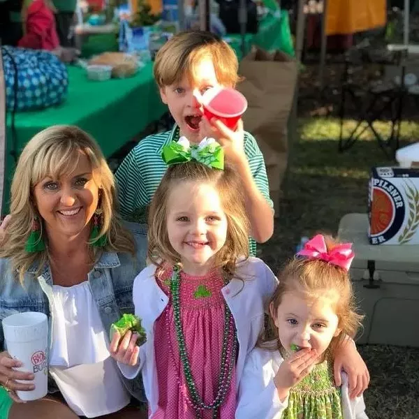 Donna Moody, Caleb Moody, Samantha Moody, and Cameron Young.
