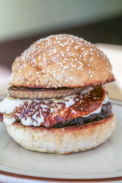 The mushroom burger.