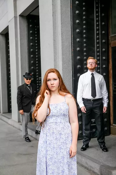Michael Weaver, Julia Flowers, and Zach Elton.