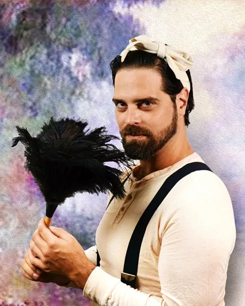 Wesley Pridgen as Gaston. Photo by Angelica Sorauf.