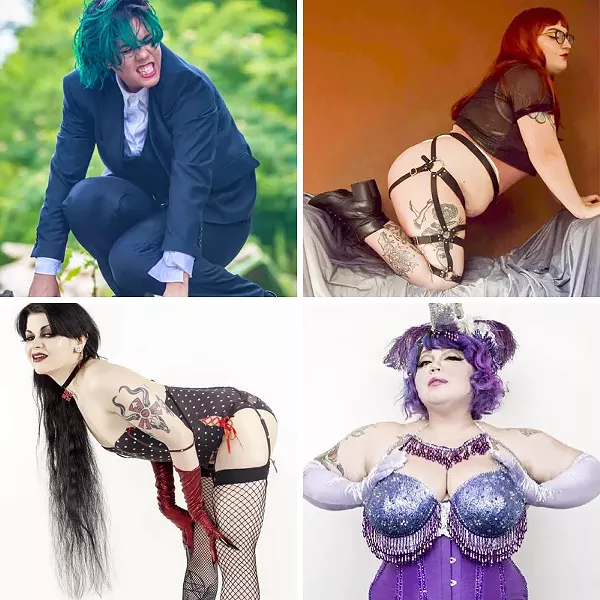 Clockwise from top left: Flux Inqueerior, Meow Mx, Rita D'La Vane, and Memento Mary.