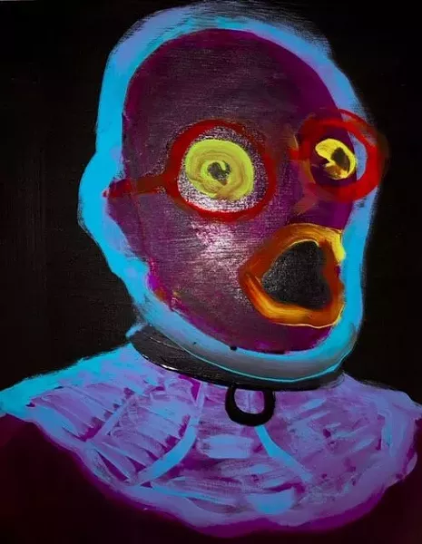 One of Funck's self-portraits (yes, really).
