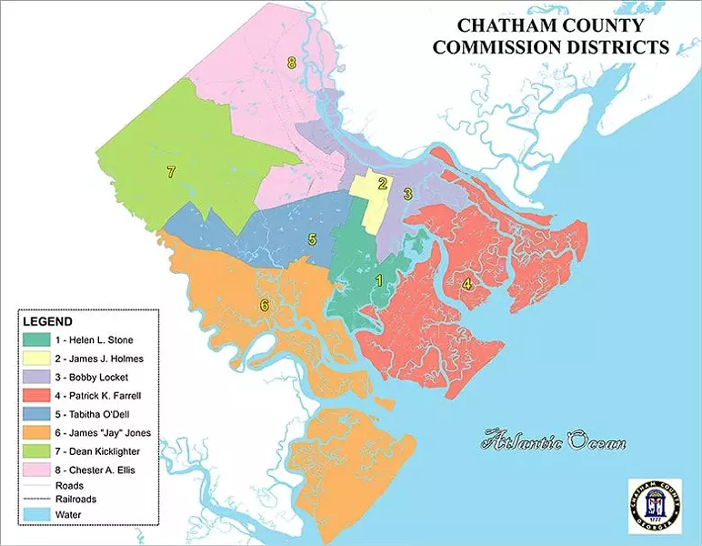 Commissioner district map.
