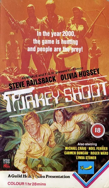 JIM REED SAYS: ‘Keith requested that we include the 1982 Australian film TURKEY SHOOT. It’s a true guilty pleasure that almost anyone who appreciates trash cinema can love. It’s directed by the criminally underrated Australian director Brian Trenchard-Smith, who had a huge influence on Quentin Tarantino.’