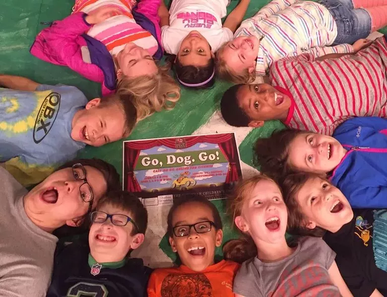 Ready? Set? GO! The kids of Savannah Children’s Theatre are ready for a colorful, fun time onstage with Go, Dog. Go!
