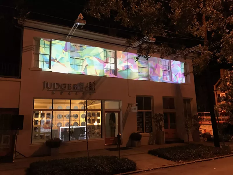 The block lights up every evening from 7-9 p.m. through Dec. 28.