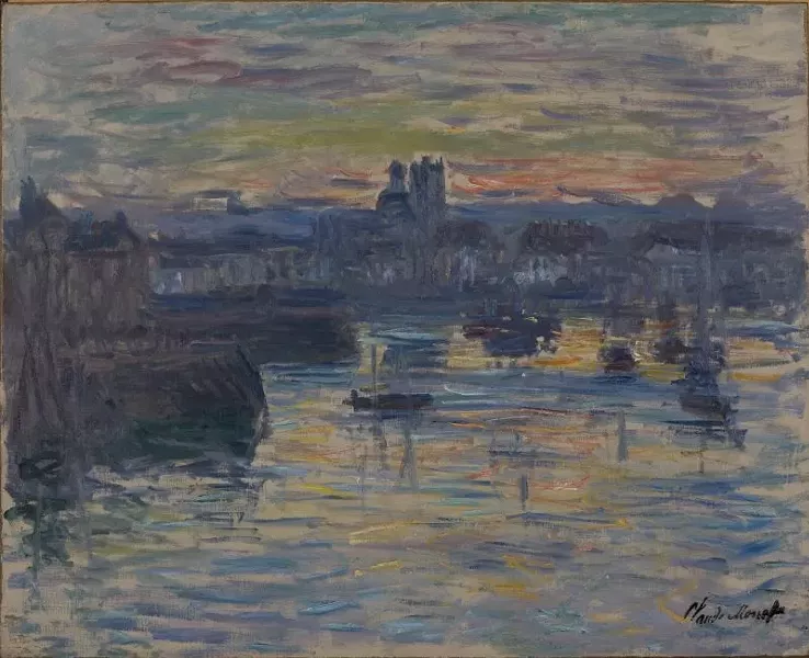 Claude Monet, "Port of Dieppe, Evening."