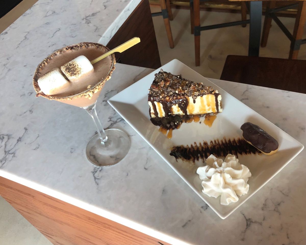 The Chocolate Martini Bar in Pooler offers dessert martinis as well as food such as cheesecakes and dinner entrees.