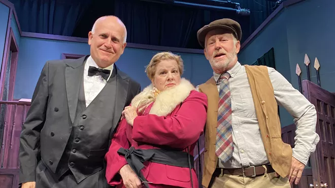 Get ready to solve a comical whodunit at Tybee Post Theater's 'Something's Afoot'