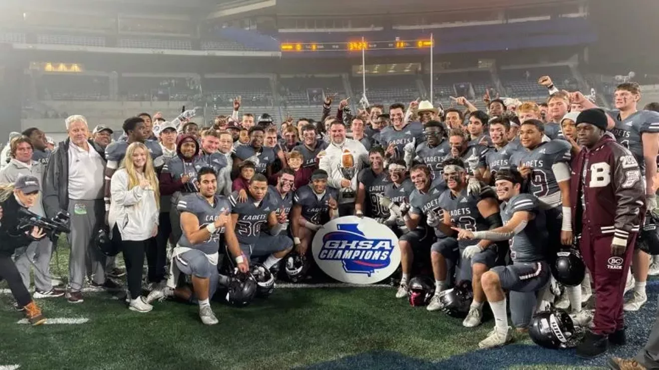 Kirby Smart attends Savannah Christian-Cedar Grove state title game