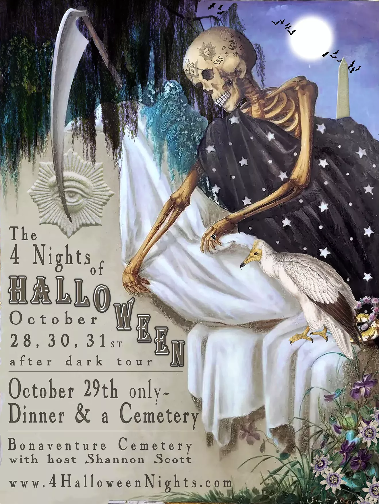 Bonaventure Cemetery After Dark: Halloween Night (Monday) - Vimarsana News