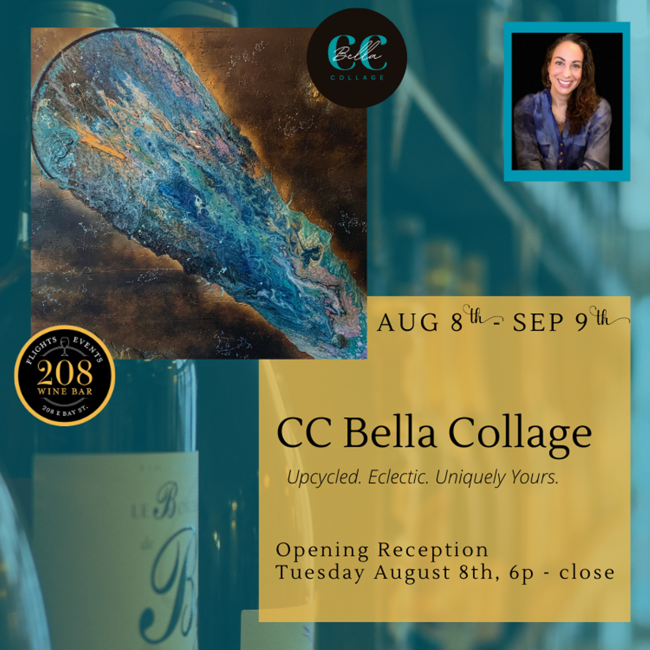 CC Bella Collage at 208 Wine Bar - Vimarsana News