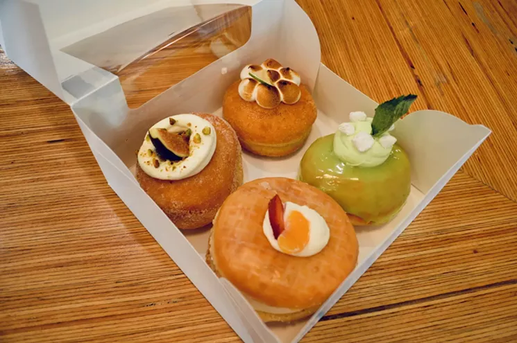 Fig fascarpone (left), Key lime pie (top), Melona Mint (right), strawberry Clementine (bottom) - FELICIA LOPEZ