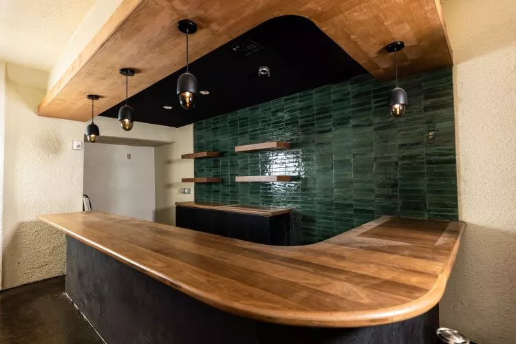 The new second-floor screening room space at the Texas Theatre also has its own bar space for some tasty, intermission refreshments and drinks. - KATHY TRAN