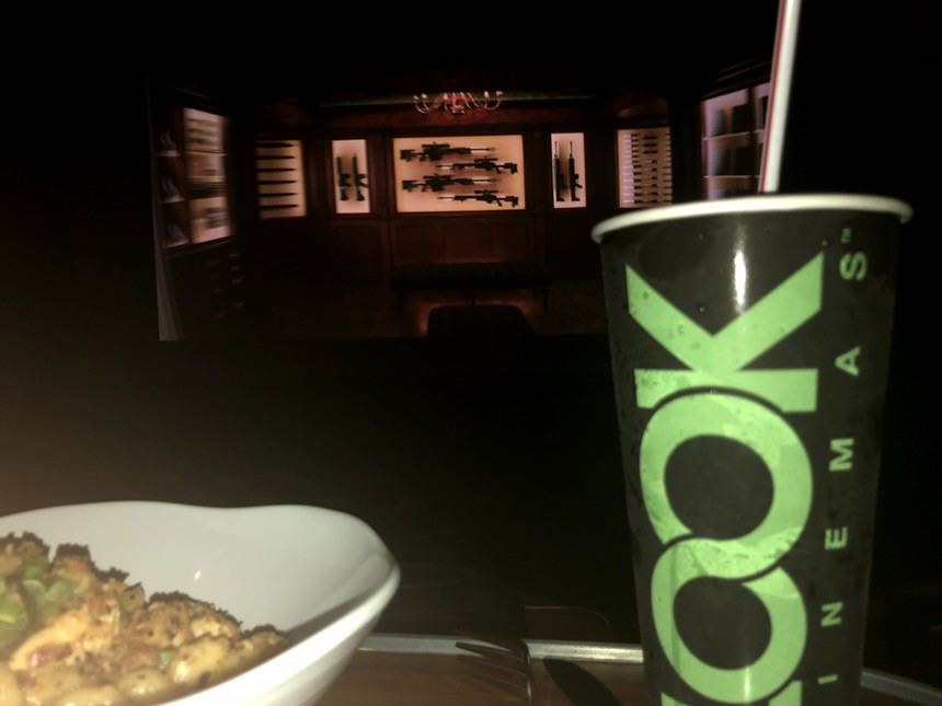 Guests can order a lot more than just popcorn and candy at film screenings at the Look Dine-In Theater. - DANNY GALLAGHER