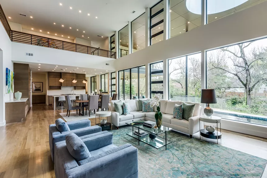 The interior is airy with muted tones.  - SHOOT2SELL