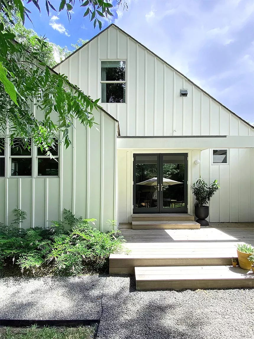 The new structure comes from the original farmhouse.  - CLIFFORD WELSCH, FAIA