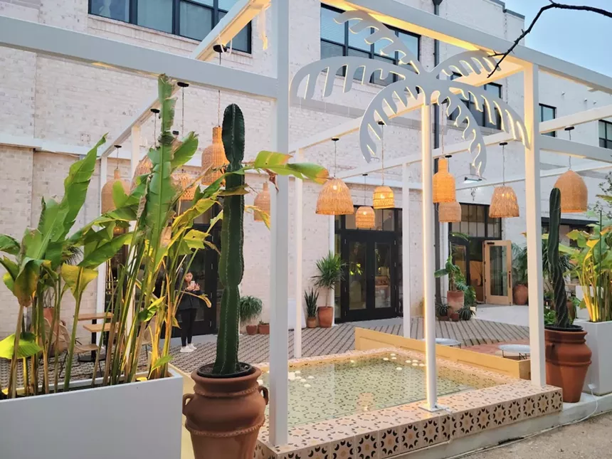 The outdoor lounge at Casablanca - EMAYNE