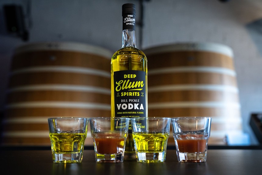 The pickle vodka is a natural lead here. - DEEP ELLUM DISTILLERY
