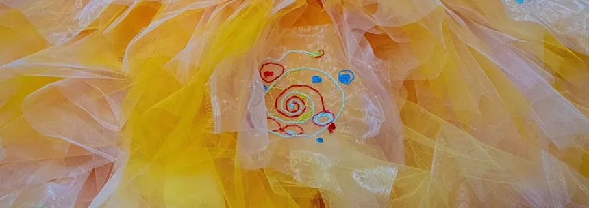 Ana María Hernando, “Ñustapac urpichakuna/Pájaros para la Ñusta/Birds for the Ñusta” (detail), 2020, mixed media. - ANA MARÍA HERNANDO, COURTESY OF ROBISCHON GALLERY