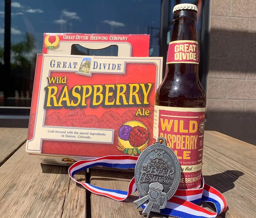 Great Divide Brewing discontinued Wild Raspberry Ale (the old version is pictured), but will bring it back next year. - GREAT DIVIDE BREWING