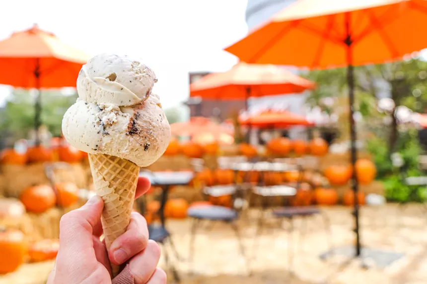 Get it while you can, this season's pumpkin chip ice cream at Little Man is in short supply this year. - LITTLE MAN IS