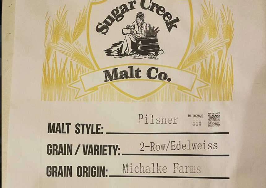 Caleb Michalke has named his version of the strain Edelweiss, after the Austrian flower. - SUGAR CREEK MALT CO.