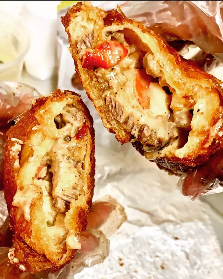 The World Famous Foodie Barr has a Steak and Lobster Monte Cristo. Break out the stretchy pants! - PHOTO BY CHARLES BARR