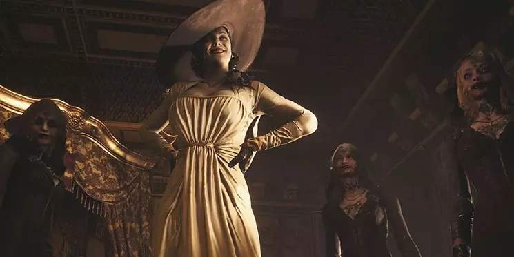 "Can you speak up? Sound doesn't travel as well at your altitude." - SCREENCAP FROM RESIDENT EVIL: VILLAGE