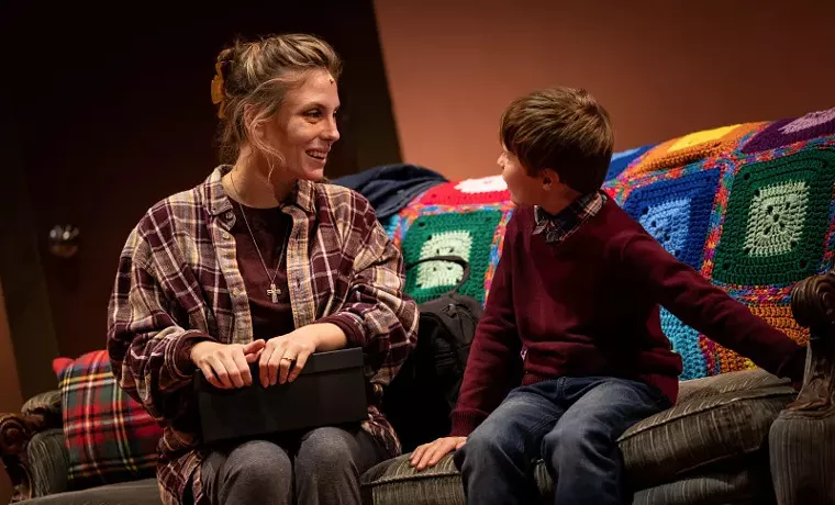 Teresa Zimmerman shines as a dying mother. He is seen here with Jackson Dean Vincent as her son. - Photo by Joey Watkins