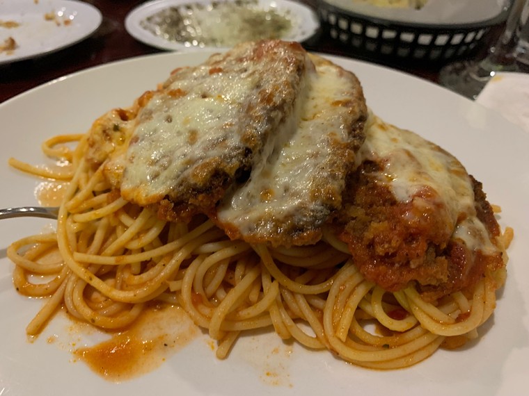Not as good as my mother-in-law's eggplant parma.  - PHOTO BY LORRETTA RUGGIERO