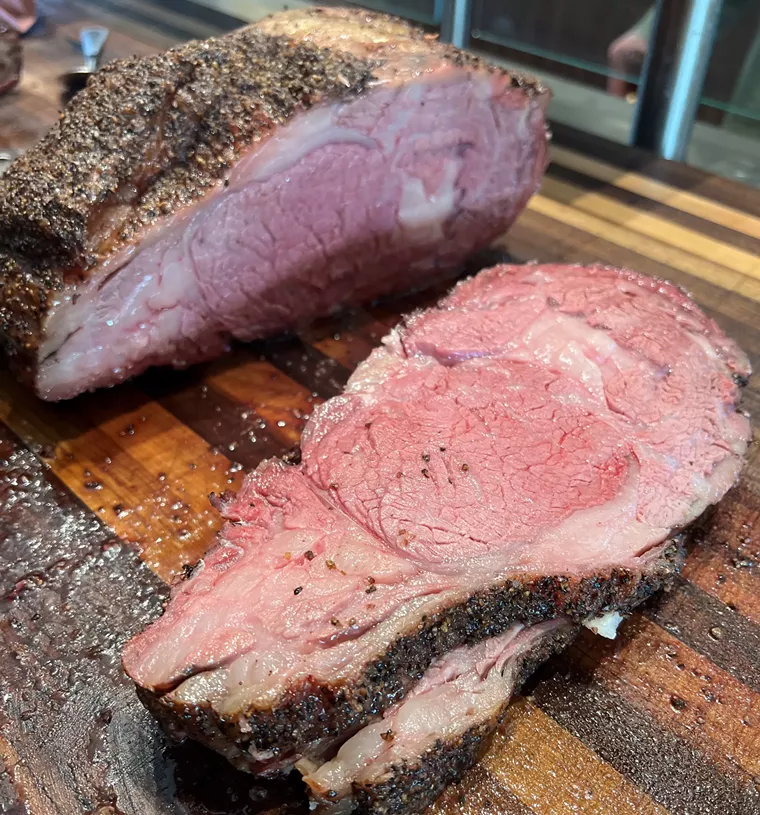 Thursday night is a carnivorous delight at J-Bar-M. - Photograph by Robert J. erma