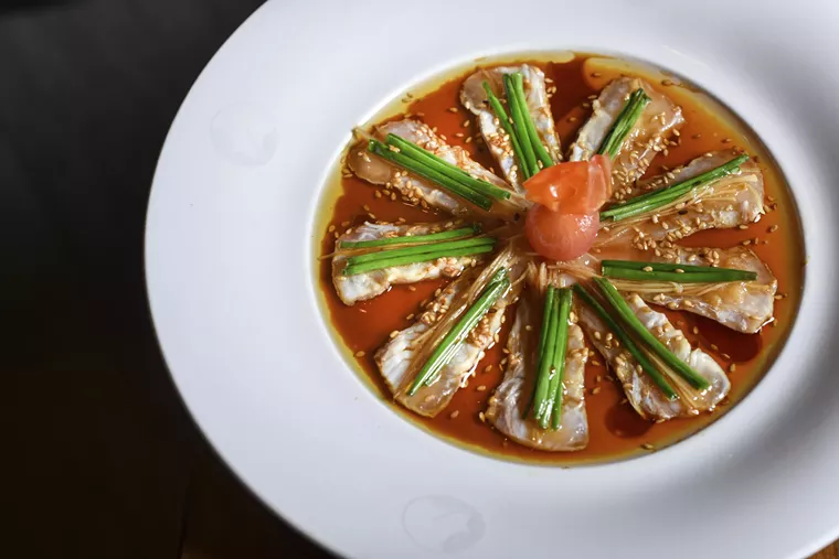 Get in the game with New-Style Salmon Sashimi. - PHOTO BY CONNIE DIKKAYA