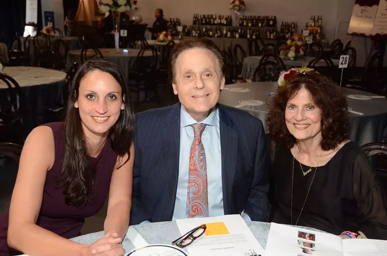Chef Kate McLean, Tony Vallone and Donna Vallone share a smile and a table at Tony's in earlier times. - PHOTO BY TONY VALLONE'S RESTAURANT