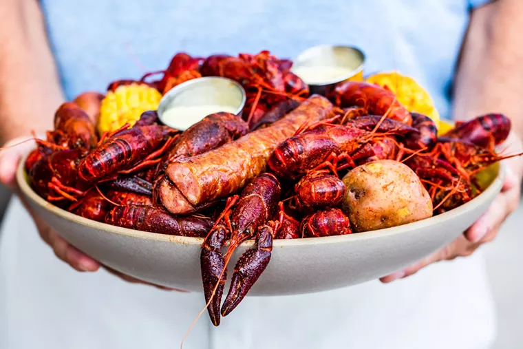 Who Dat? There are crawfish at Orleans Seafood Kitchen. - PHOTO OF BECCA WRIGHT