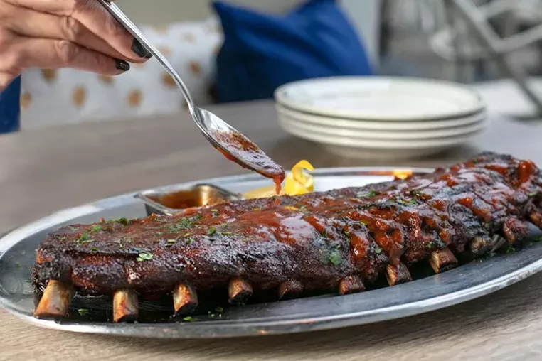 Kids can have chicken tenders while adults savor baby back ribs. - PHOTO BY EMILY LOVING