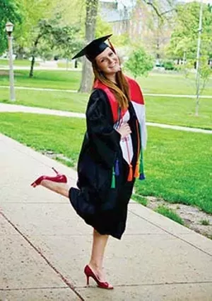 By beginning her college education at Lincoln Land Community College and winning scholarships, Natalie Richardson of Athens was able to graduate in May from Illinois State University debt-free. - PHOTO COURTESY OF NATALIE RICHARDSON