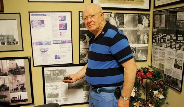Will Stone, director of the Christian County Coal Mine Museum, says the realization of the Taylorville Energy Center would help bring back Taylorville and surrounding towns’ coal industry, which provided steady employment for many residents b - PHOTO BY RACHEL WELLS