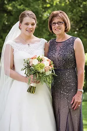 Karen Ackerman Witter, right, with her daughter, Dorothy, who was married in Washington Park last year. Karen served as guest editor of this year’s Capital City Wedding. - PHOTO BY KARI BEDFORD PHOTOGRAPHY
