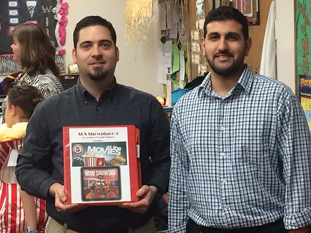 Teresa Wolters’ engineers Adam Pallai, Martin Engineering Company, and Al-Barrae Shebib, Illinois Department of Transportation, with the required journal detailing the complete design-build process.