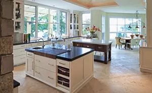 Incorporating multiple sources of natural light reduces the need for electric lights during the day.