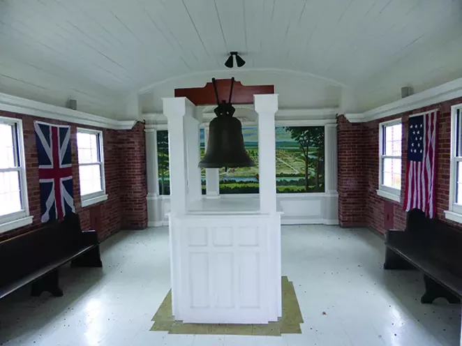 The “Liberty Bell of the West” is on display at the Kaskaskia Bell State Memorial on Kaskaskia Island in southwestern Illinois. King Louis XV of France gave the bell to early Catholics in the Illinois Country in the mid-1700s.